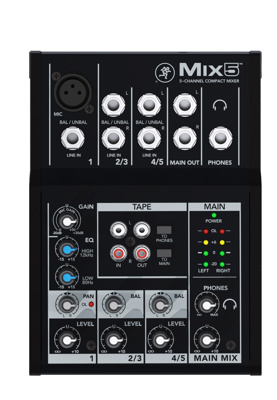 Mackie MIX5 5-channel Compact Mixer