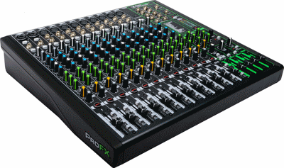 Mackie ProFX16v3 16 Channel 4-bus Professional Effects Mixer with USB