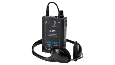 Ampetronic ILR-3 vastaanotin+kuulokkeet