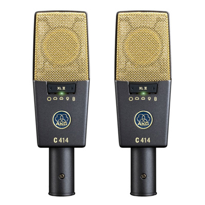 AKG C414 XLII MATCHED PAIR same as above, but as matched stereo pair