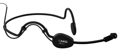 AKG HC644MD black Headworn sweat proof microphone, cardioid with microdot connector and AKG adapter
