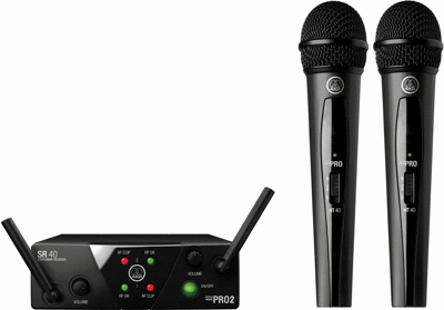 AKG WMS40 Mini2 Vocal Set BD ISM2/3 EU/US/UK Plug&Play wireless microphone system