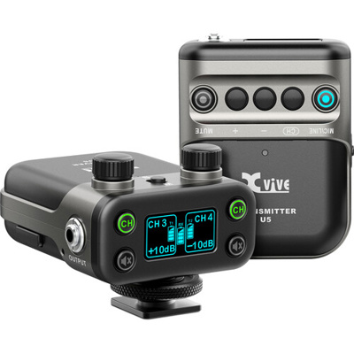 Xvive U5 1*transmitter+1*receiver+1lavalier microphone BLK