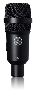 AKG P4 Dynamic microphone designed for drums and percussions, wind instruments and guitar amps