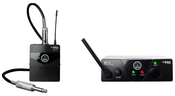 AKG WMS40 Mini Instrumental Set BD ISM1  Plug&Play wireless microphone system