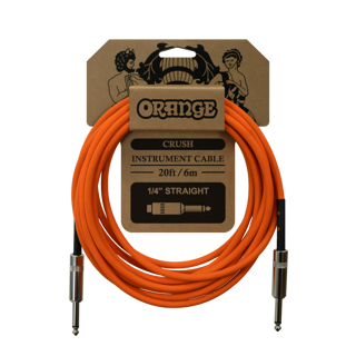 Orange	Crush 20ft Instrument Cable Straight to Straight