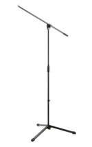 K&M 25400 Pienikokoinen kevyt mikrofoniteline,kiinteä puomi, H:890-1600mm, BL 680mm, 1,85 Kg