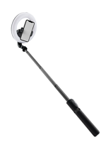Mackie mRING-6 - 6'' Battery-Powered Ring Light with Convertible Selfie Stick/Stand and Remote